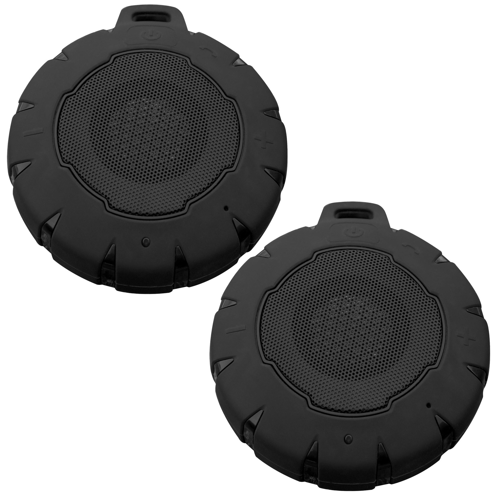 Sportsman Series Wireless Bluetooth Water-Resistant Speaker Set - 2-Pack, Silicone Cover, 8-Hour Playtime, Model# SPEAKERX7SET